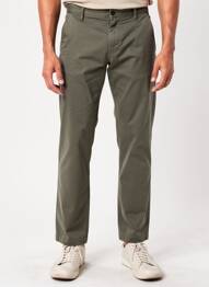 Pantalon chino stretch taille normale vert BLEND homme