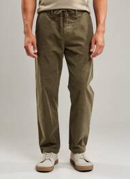 Pantalon droit tissage velours taille normale vert FREEMAN T.PORTER homme