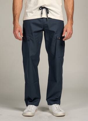 Pantalon cargo taille élastique taille normale bleu GARCIA homme