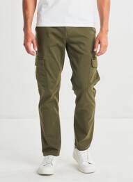 Pantalon cargo taille élastique taille normale vert BLEND homme