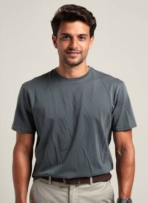 T-shirt coupe cintrée manches courtes gris ECOLE FRANCAISE homme