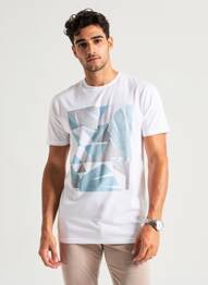 T-shirt coupe cintrée manches courtes blanc GARCIA homme