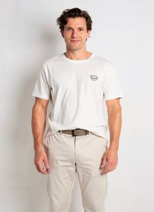 T-shirt coupe cintrée manches courtes beige BLEND homme