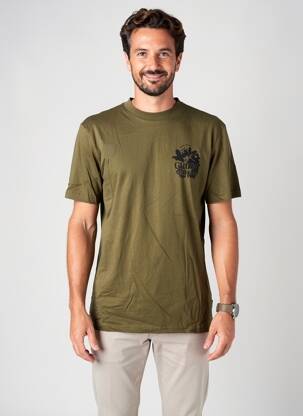 T-shirt coupe cintrée manches courtes vert BLEND homme