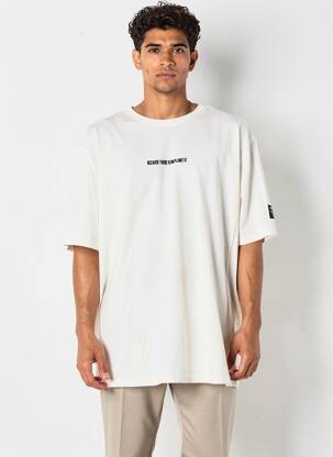 T-shirt coupe cintrée manches courtes beige ECOALF homme
