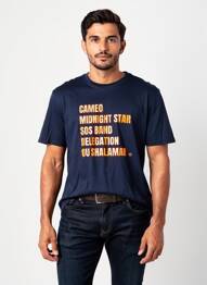 T-shirt coupe cintrée manches courtes bleu RAOUL ET MARCELLE homme
