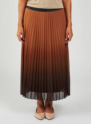 Jupe longue coupe droite marron LOLA ESPELETA femme