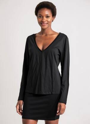 T-shirt manches longues manches longues noir LOLA ESPELETA femme