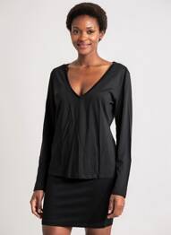 T-shirt manches longues manches longues noir LOLA ESPELETA femme