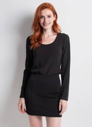 Top stretch manches longues noir B.YOUNG femme