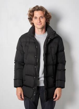 Doudoune manches longues a capuche noir H&M homme