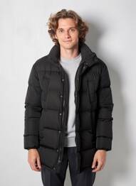 Doudoune manches longues a capuche noir H&M homme