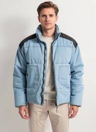 Doudoune manches longues sans capuche bleu JOTT X DENHAM homme