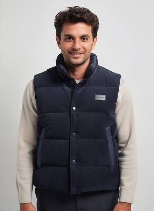 Doudoune finition intérieure doublée sans capuche bleu HECHTER STUDIO homme