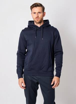 Sweat-shirt à capuche manches longues manches longues bleu UNIQLO homme