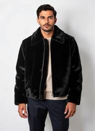 Blouson manches longues noir H&M homme