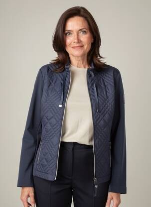 Veste casual col rond bleu RABE femme
