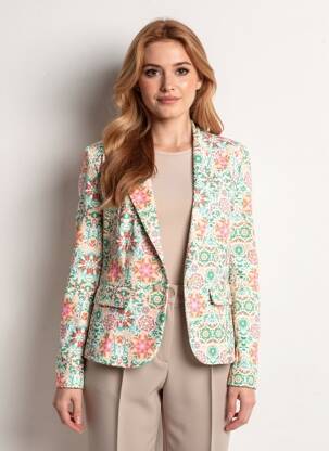Blazer manches longues vert PAKO LITTO femme