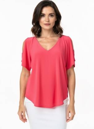 Top manches courtes manches courtes rose GENUINE femme