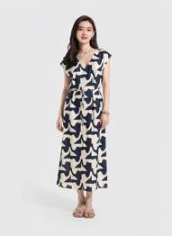 Robe courte sans manche sans manche bleu GRACE & MILA femme