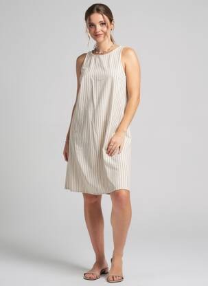 Robe courte sans manche sans manche beige GRACE & MILA femme