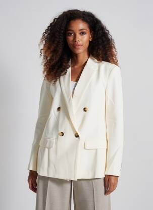 Blazer manches longues beige GRACE & MILA femme