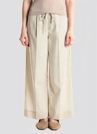 Pantalon large poches beige GRACE & MILA femme