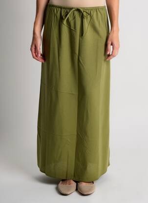 Jupe longue coupe évasée vert GRACE & MILA femme