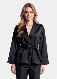Veste casual coupe cintrée noir SURKANA femme