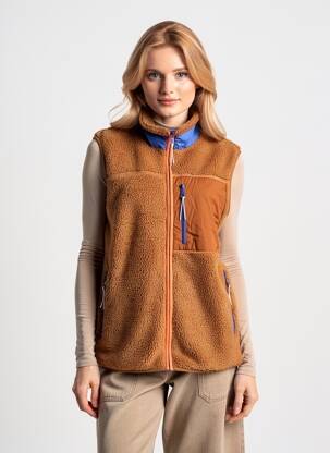 Veste casual coupe droite marron BILLYBELT femme