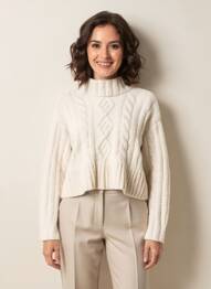 Pull manches longues manches longues beige SOAKED femme