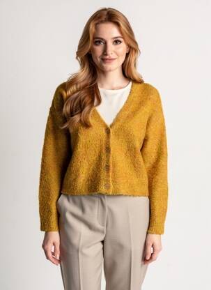 Gilet manches longues stretch jaune SURKANA femme