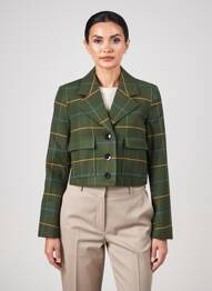 Blazer coupe cintrée vert SURKANA femme
