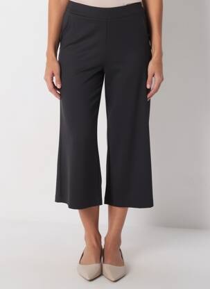 Pantacourt stretch taille normale noir SURKANA femme