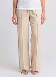 Pantalon large poches taille normale beige GARCIA femme