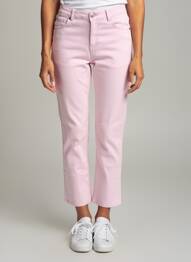 Pantalon 7/8 stretch taille normale rose GARCIA femme