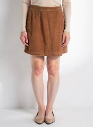 Jupe courte poches marron LABDIP femme