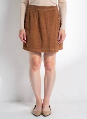 Jupe courte poches marron LABDIP femme