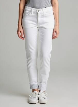 Pantalon slim stretch taille normale blanc TIFFOSI femme