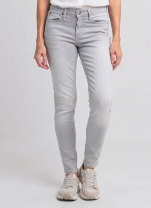 Pantalon slim stretch taille normale gris GARCIA femme