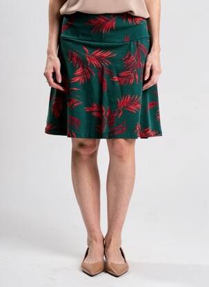 Jupe courte coupe droite vert KING LOUIE femme