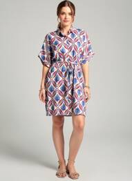 Robe courte manches courtes manches courtes rouge FREEMAN T.PORTER femme