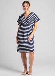 Robe courte manches courtes manches courtes bleu ROYAL MER femme