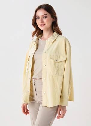 Veste casual coupe droite beige TIFFOSI femme