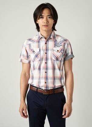 Chemise manches courtes poches gris PETROL INDUSTRIES homme