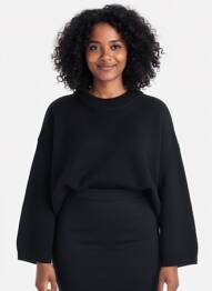 Pull stretch manches longues noir CHATTAWAK femme