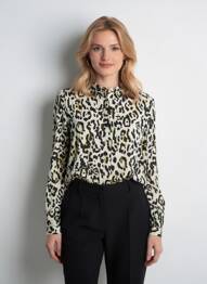 Chemisier coupe droite manches longues jaune IMPERIAL femme