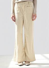 Pantalon flare stretch taille normale beige COMPAÑIA FANTASTICA femme