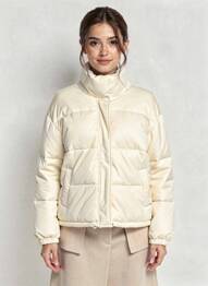 Doudoune poches sans capuche beige LEE COOPER femme