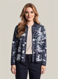 Gilet manches longues stretch bleu OMC femme